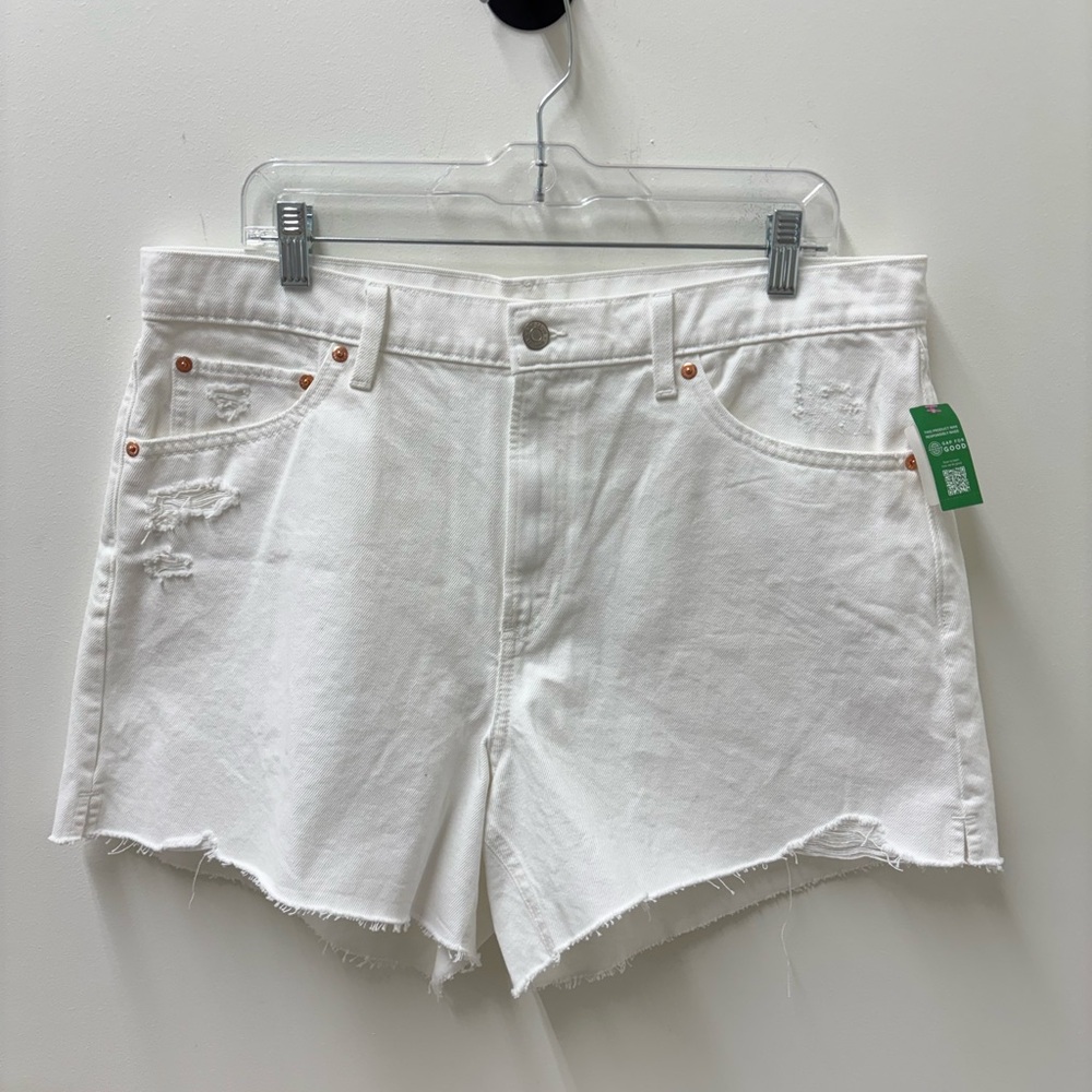 NWT GAP White 4” High Rise Stride Denim Short